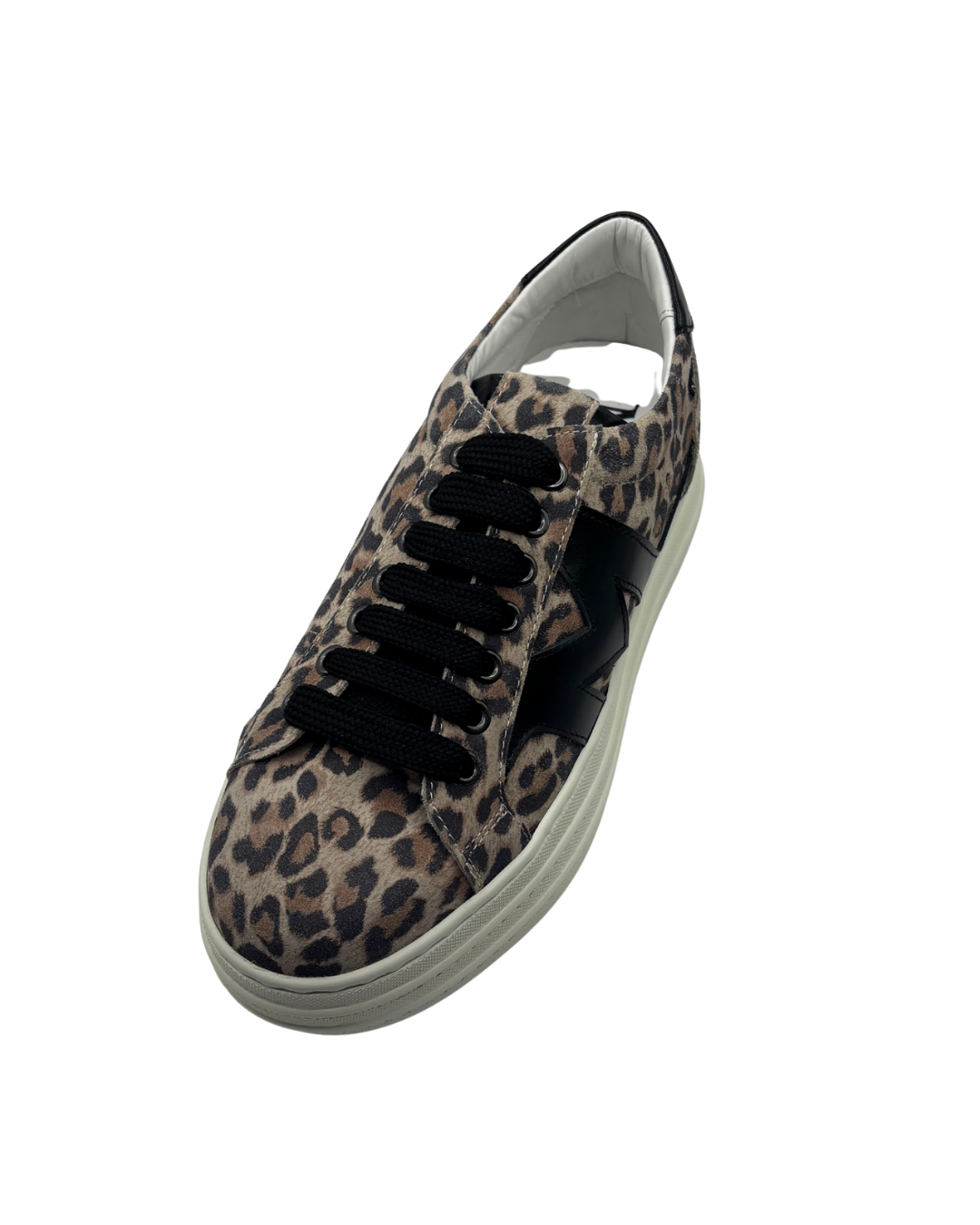 Marco Moreo Leopard Print Platform Trainer
