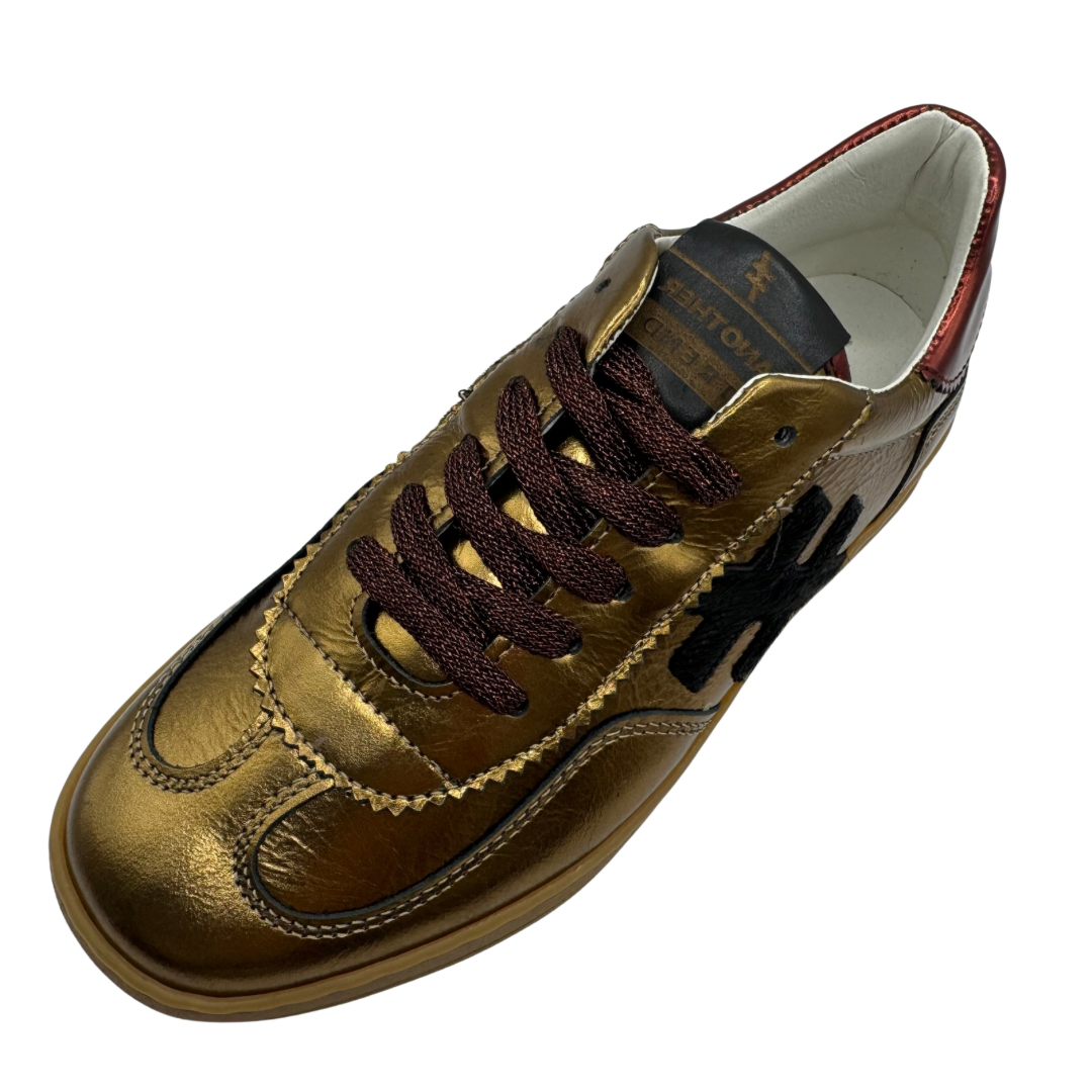 Another Trend Dark Gold Metallic Trainers