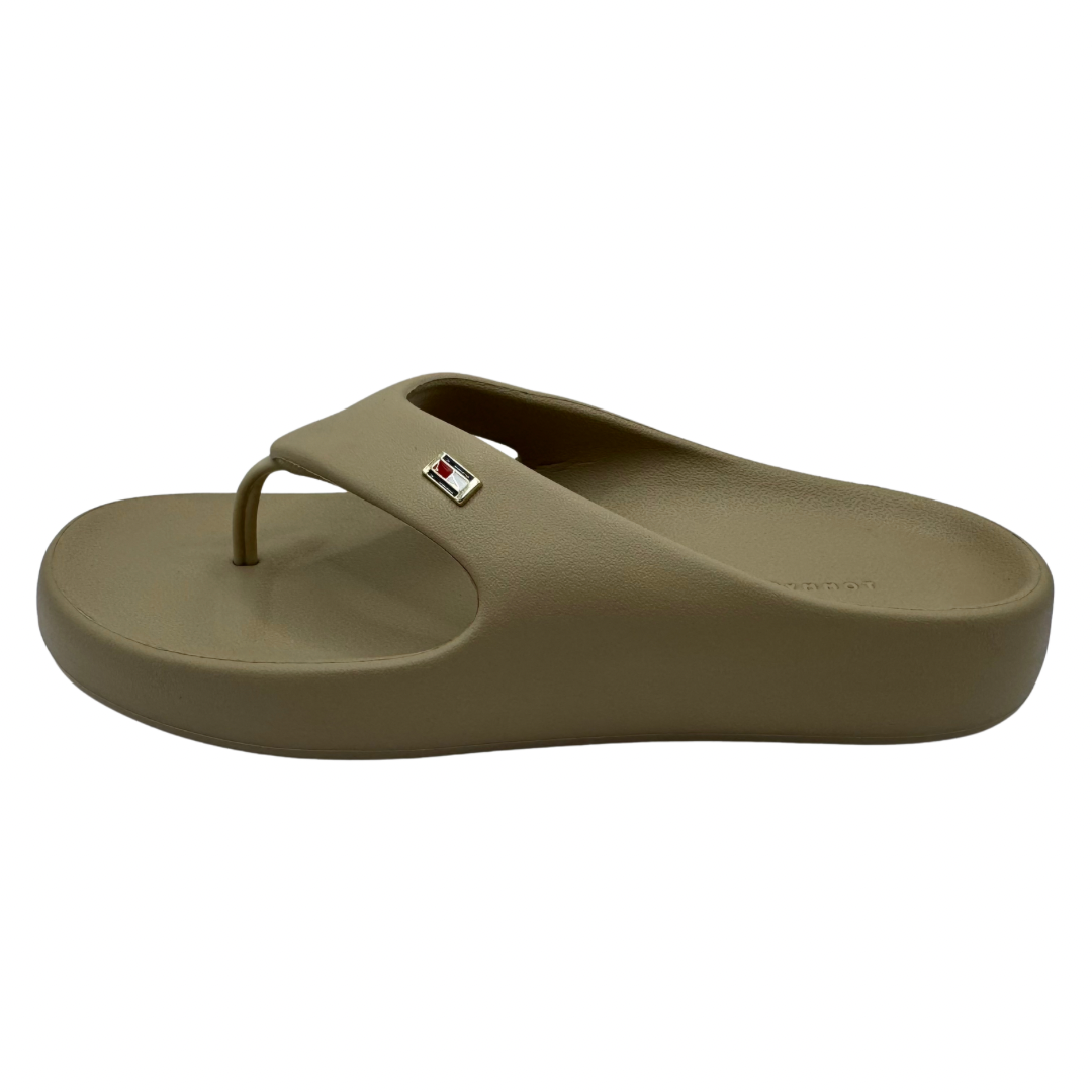 Tommy Hilfiger Beige Flip Flops