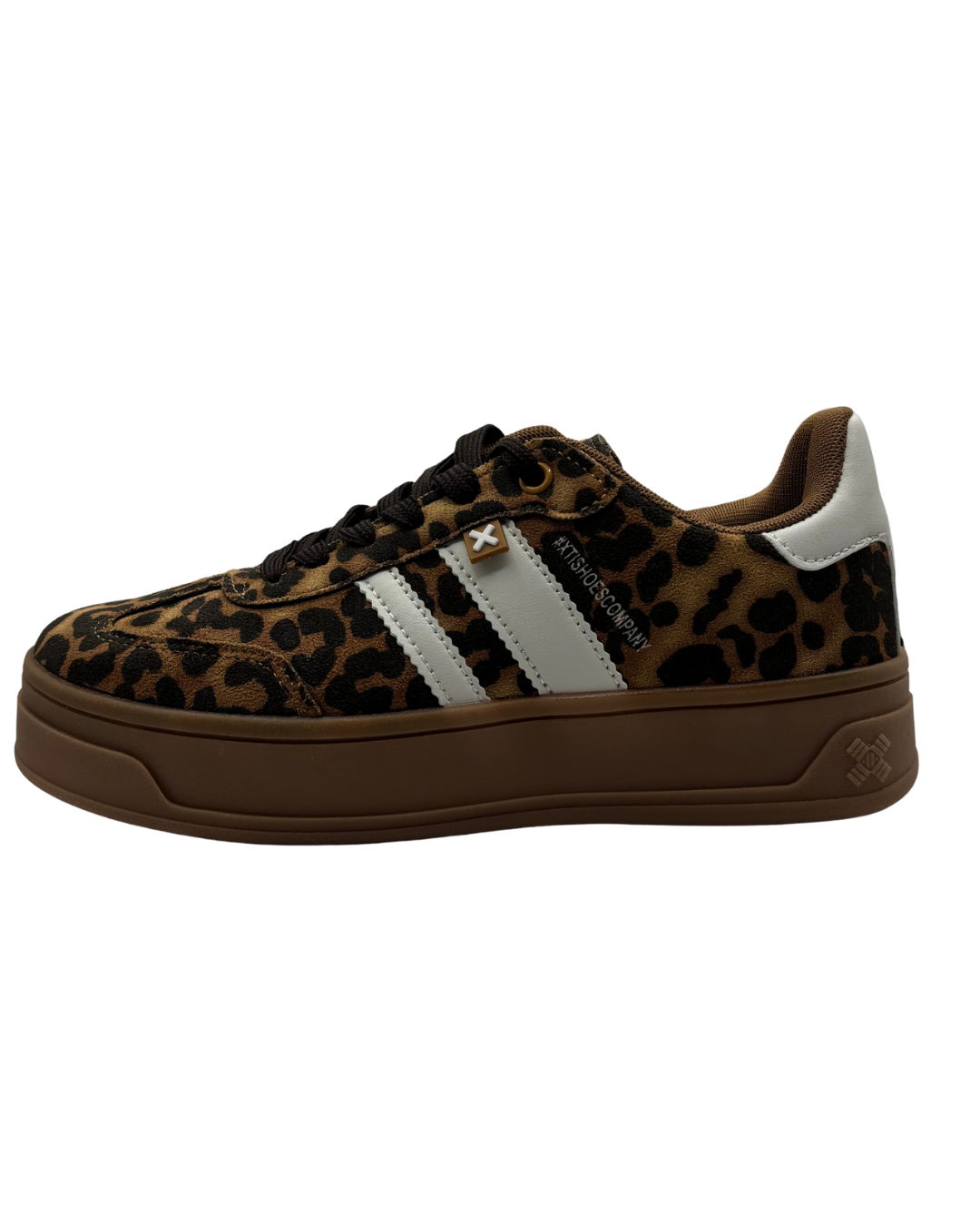 XTI Leopard Print Platform Trainer