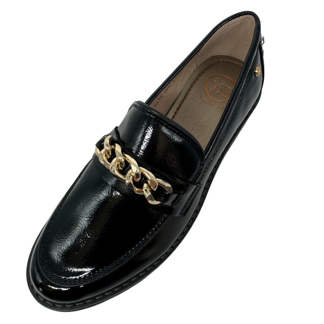 Zanni &amp; Co Black Patent Loafers