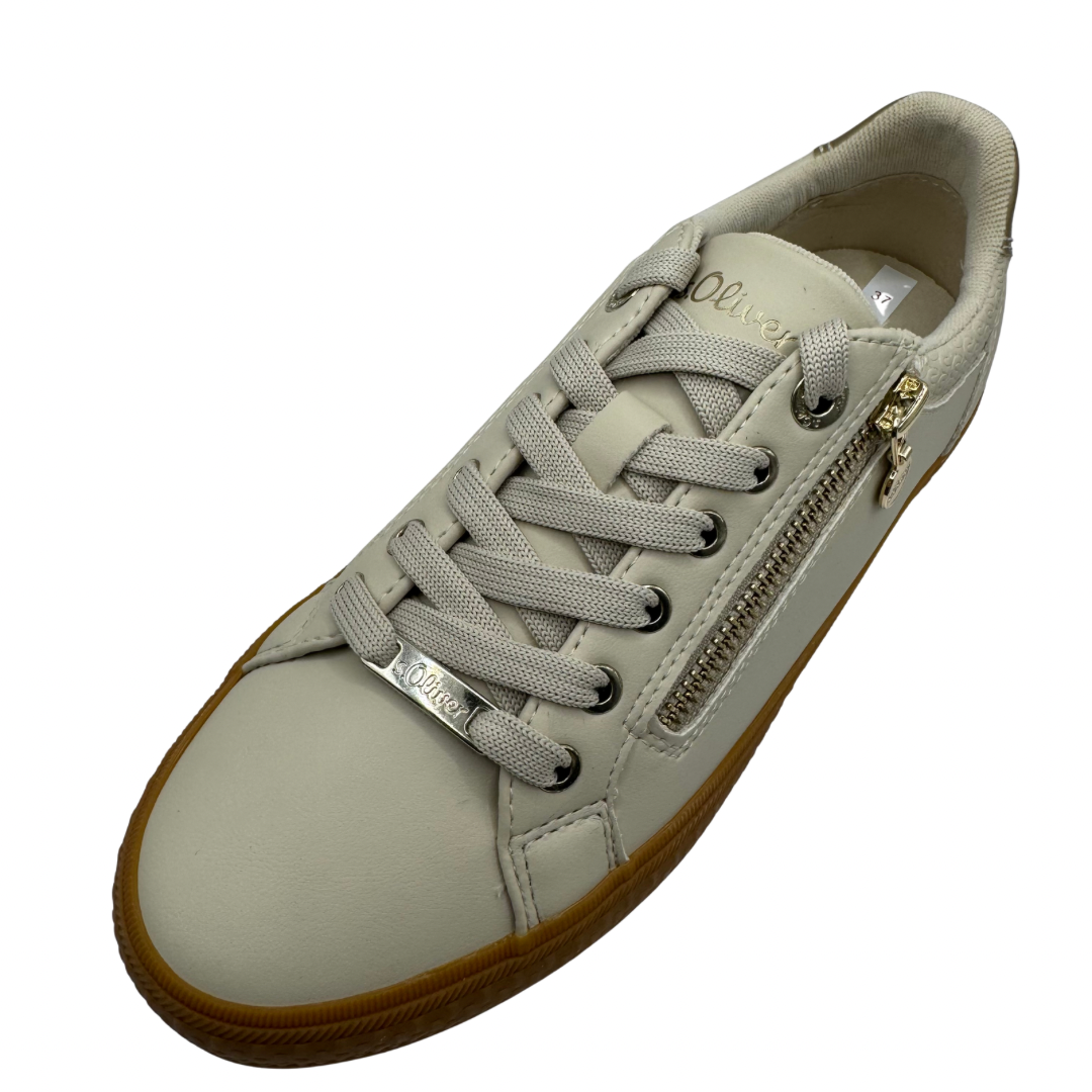 S Oliver Cream Trainers