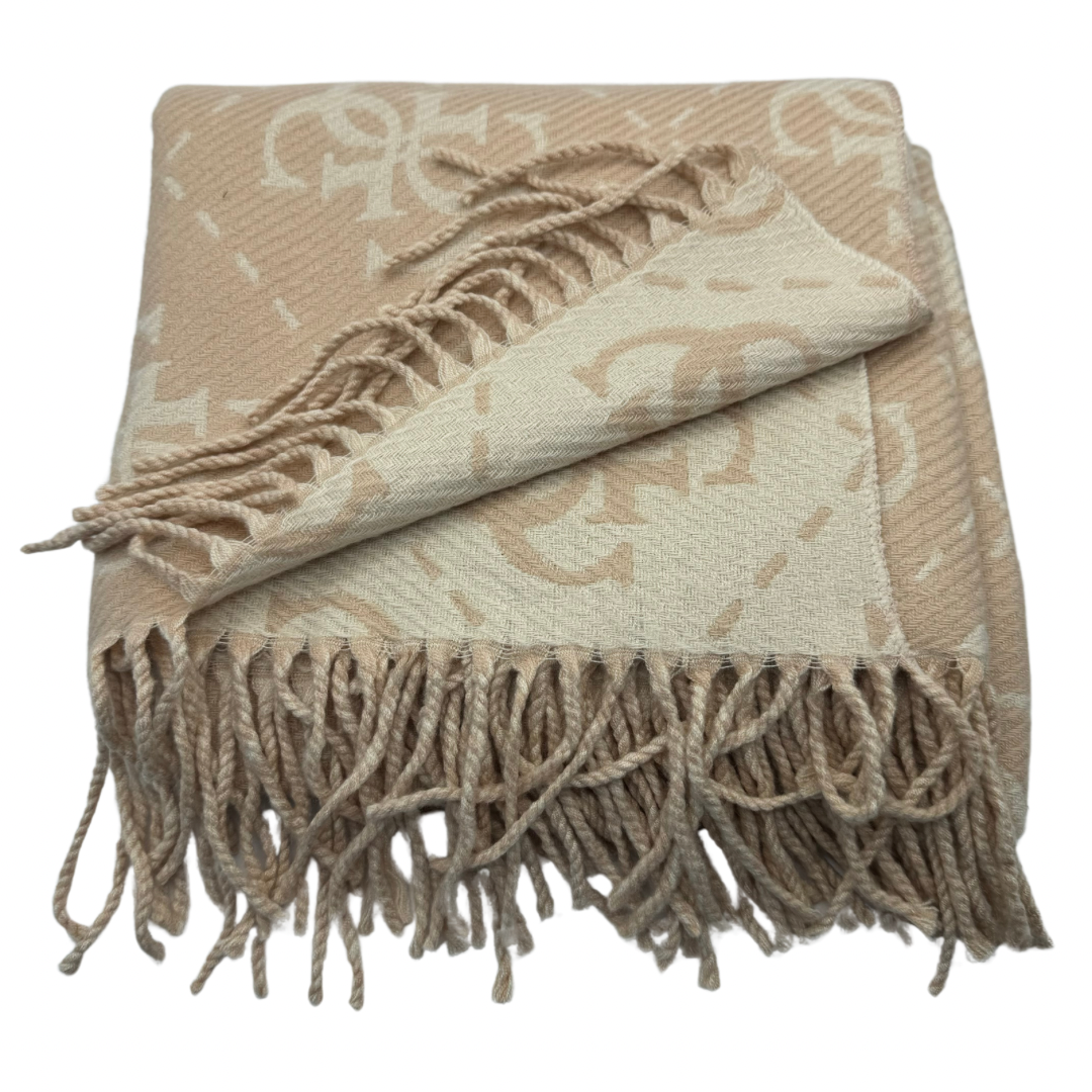 Guess Nude &amp; Cream Reversible Scarf