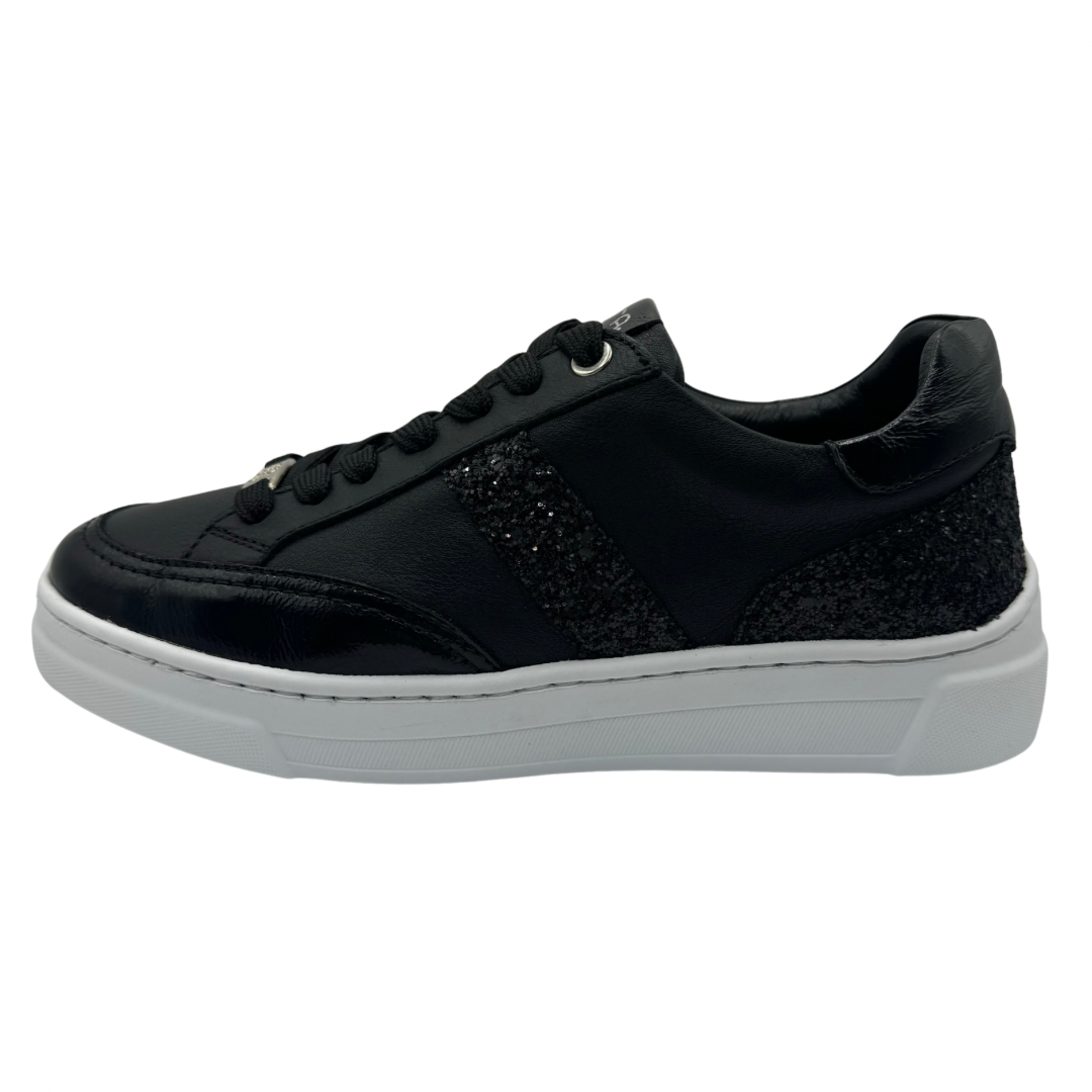 Unisa Black Trainers with Sparkle Detail