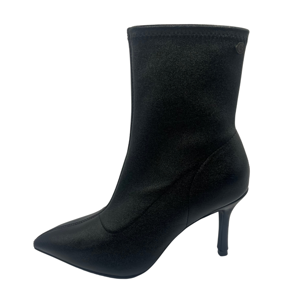 XTI Black Shimmer Heel Boot