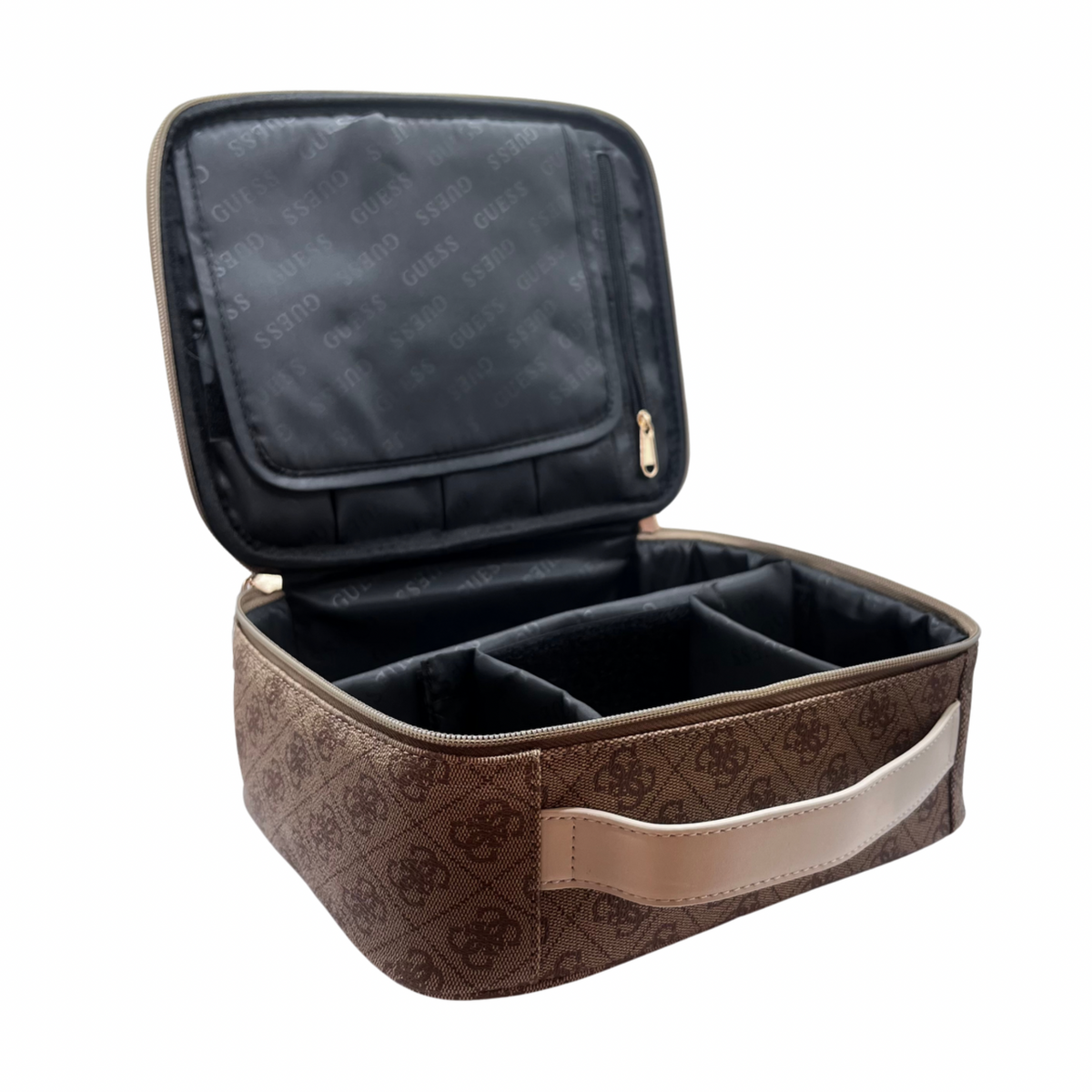Guess Brown and Cream Vanity Case