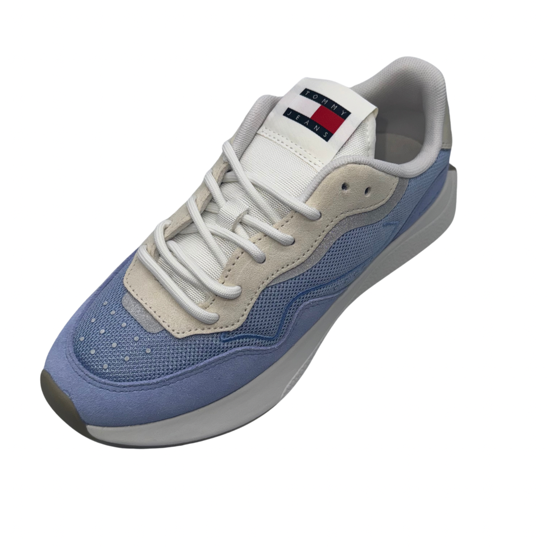 Tommy Jeans Blue and Cream Trainers