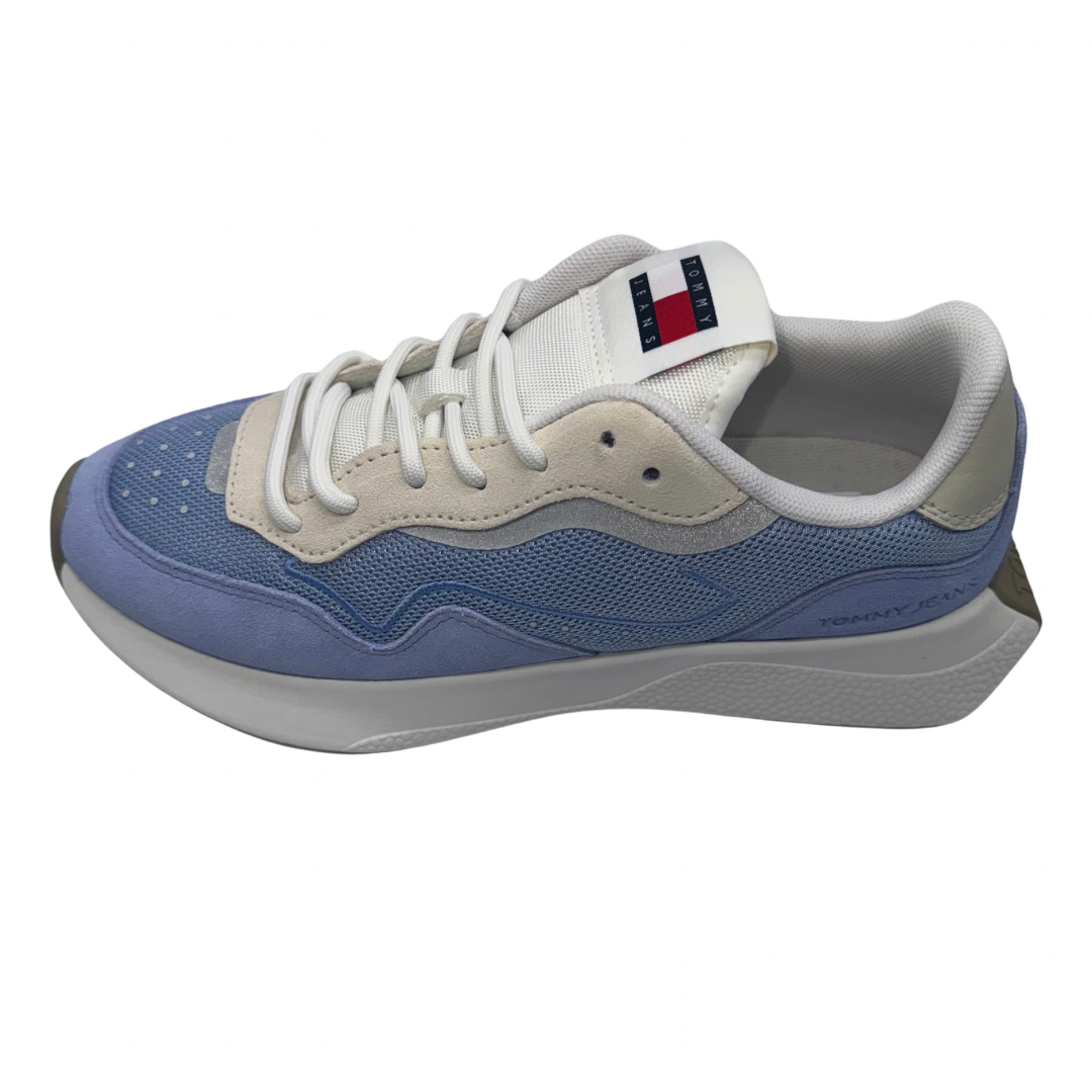 Tommy Jeans Blue and Cream Trainers
