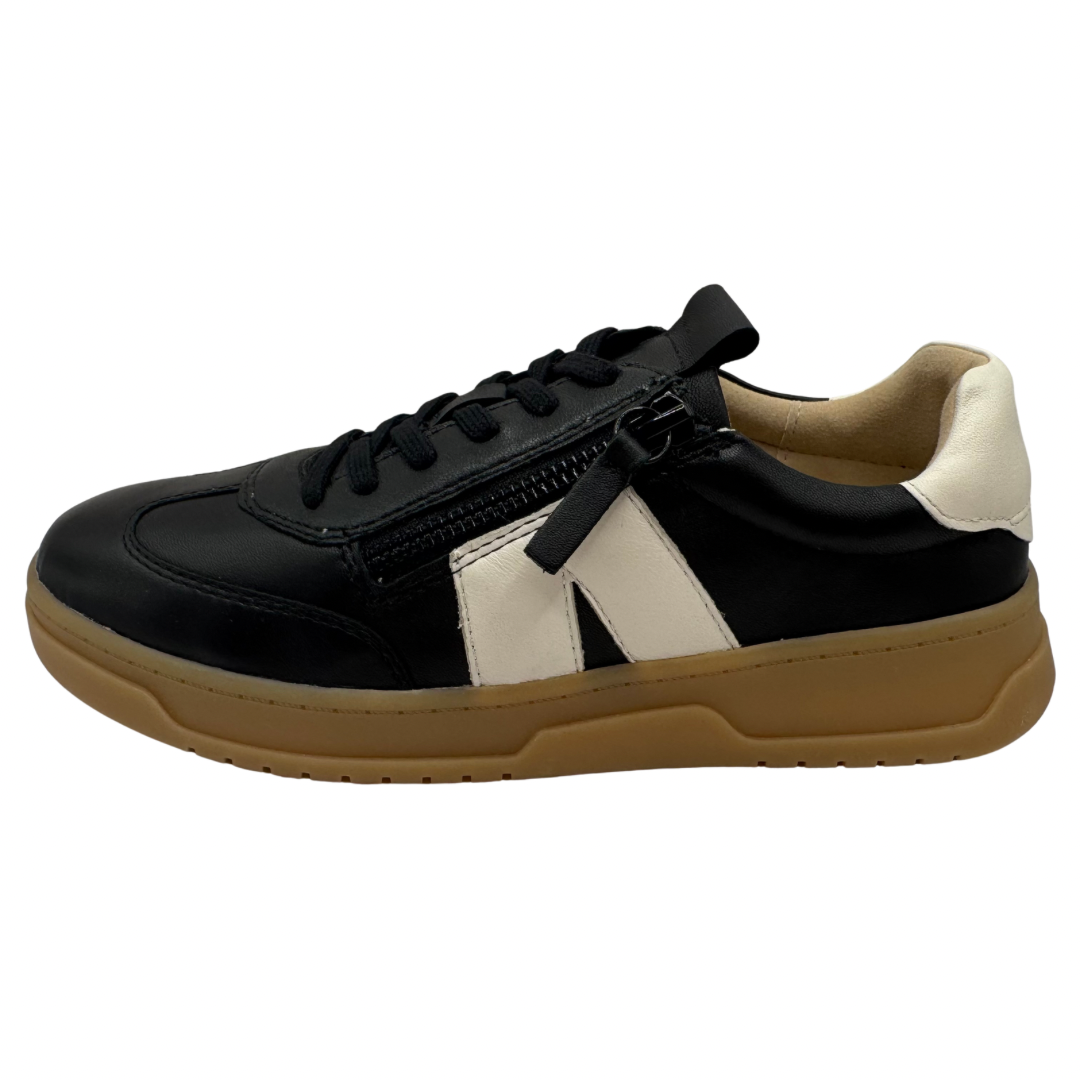 Caprice Black &amp; White Trainers