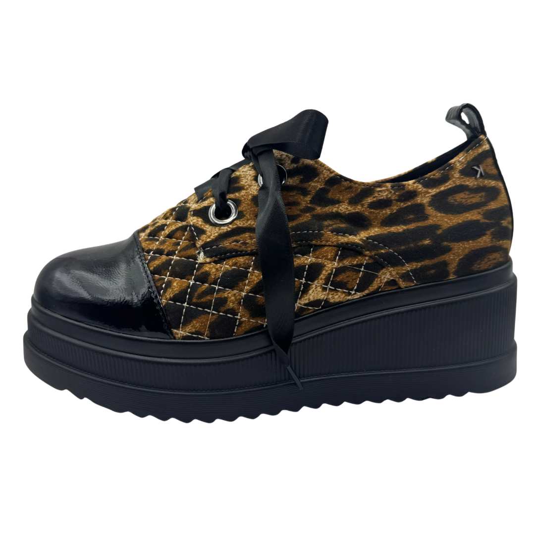 Kate Appleby Platform Wedge Leopard Print Shoes