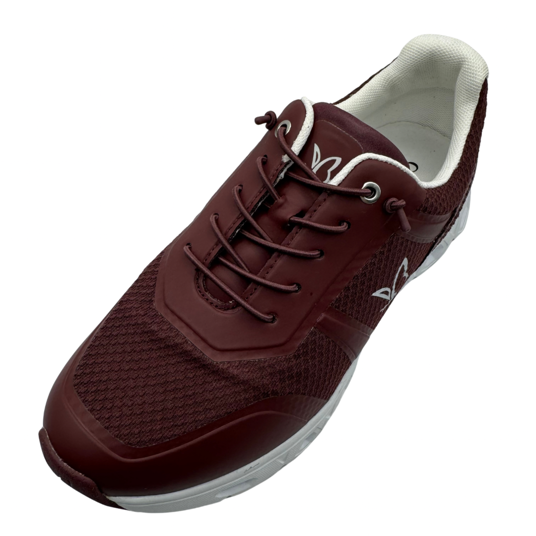 Caprice Burgundy Trainers with Elasticated Laces