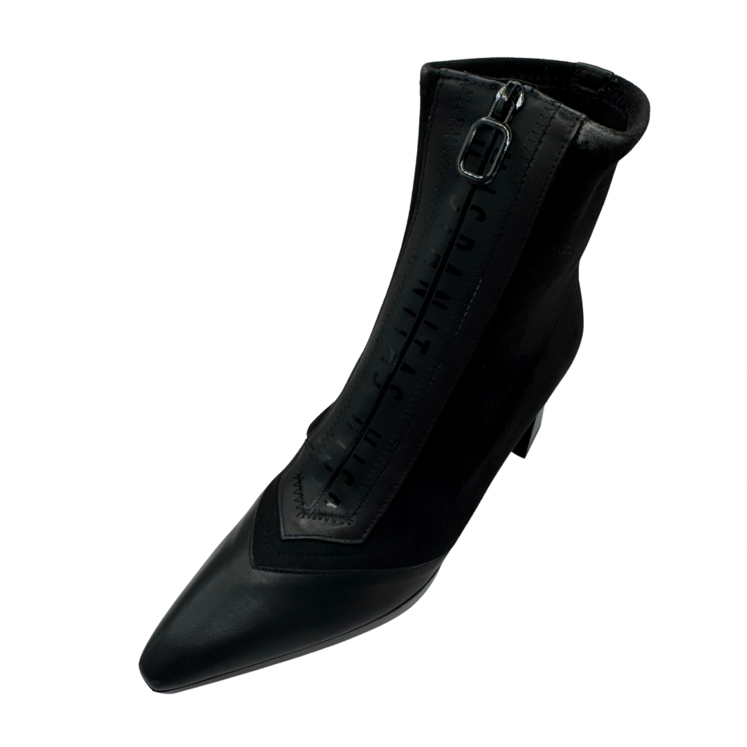 Hispanitas Black Pointed Heeled Boots