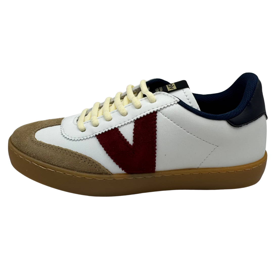 Victoria White, Navy &amp; Red Trainers