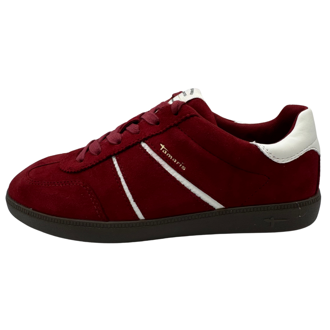 Tamaris Red Suede Trainers