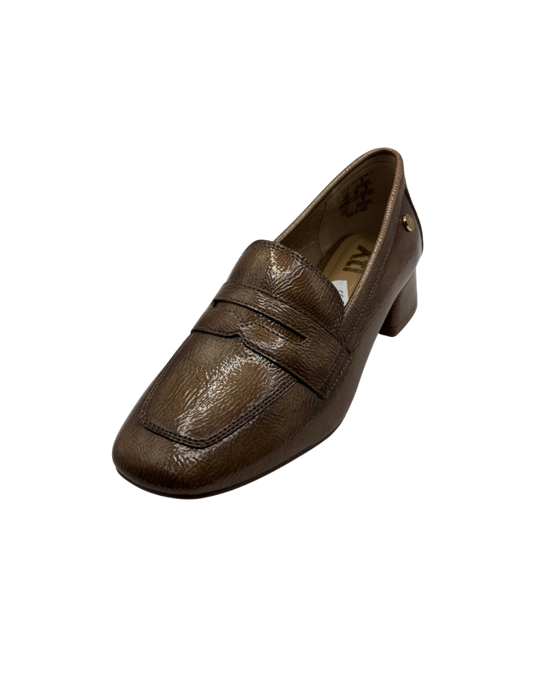 XTI Brown Heeled Loafers