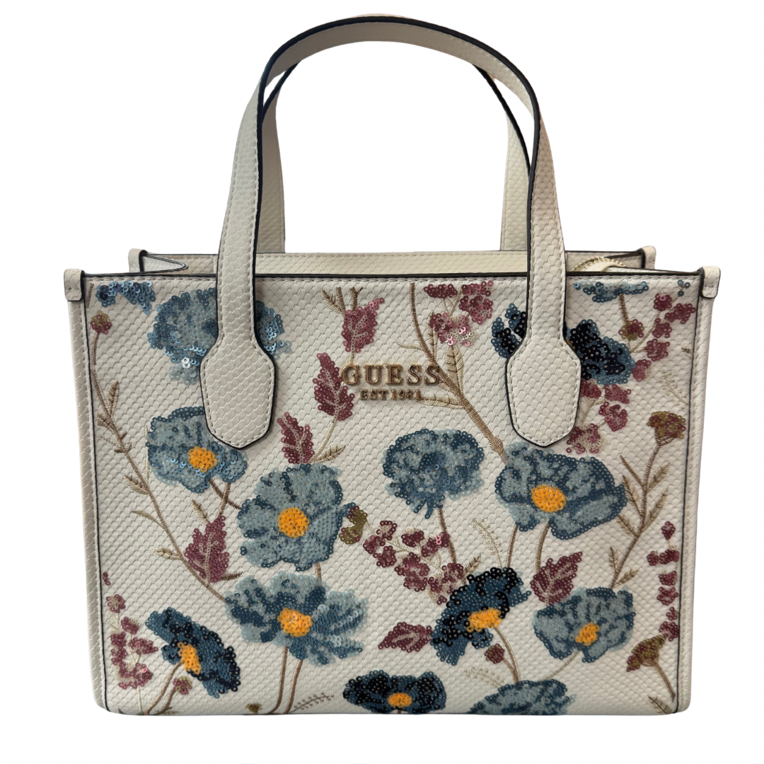Guess Blue & Wine Floral Handbag