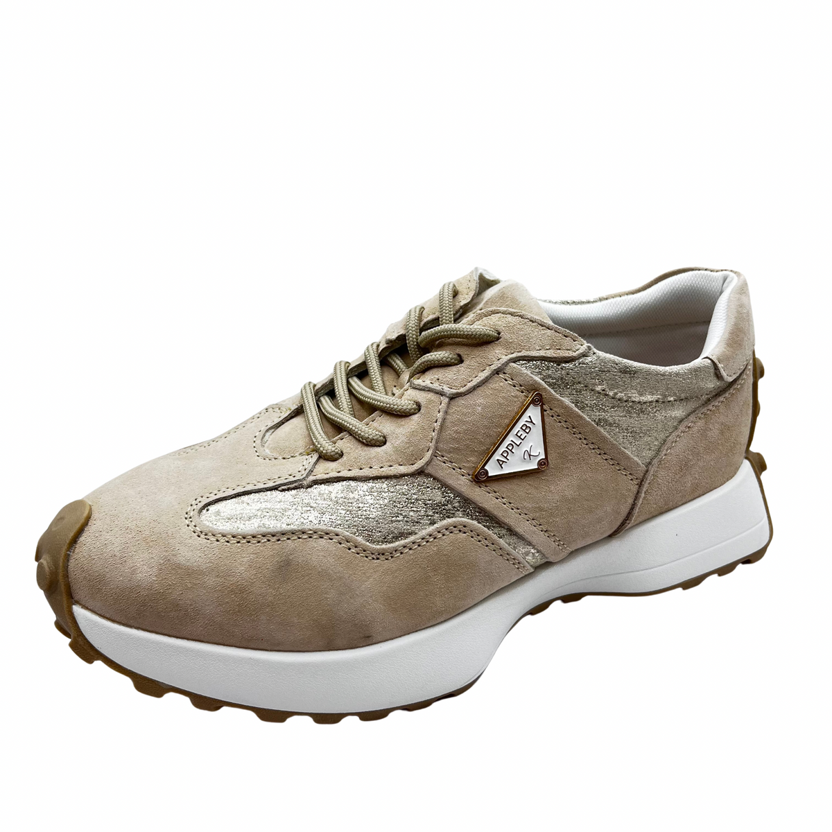 Kate Appleby Gold and Beige Trainer
