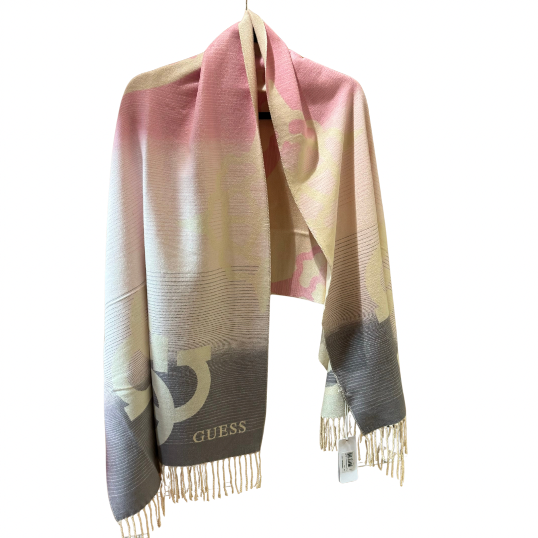 Guess Pink &amp; Grey Gradient Scarf