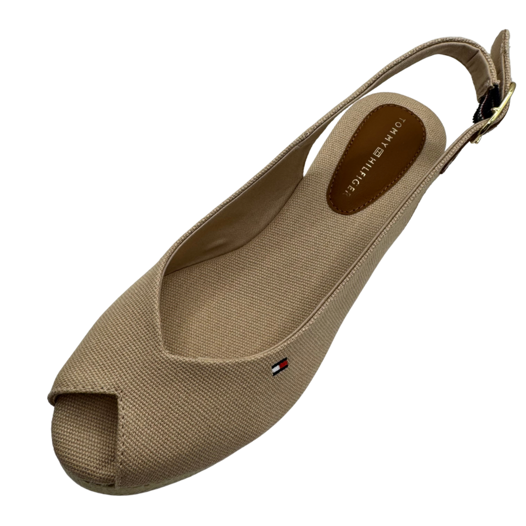 Tommy Hilfiger Taupe Low Wedge Sandals