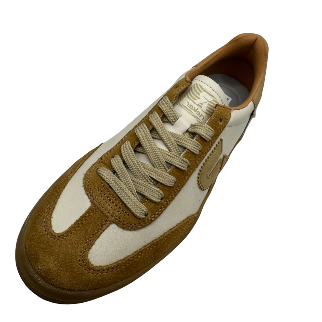 Rieker Beige &amp; Brown Platform Trainers