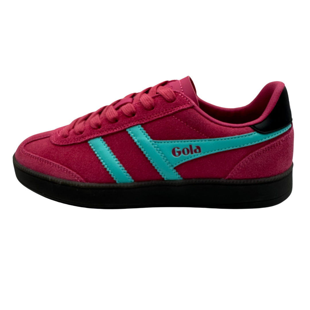 Gola Fuchsia &amp; Turquoise Suede Trainers