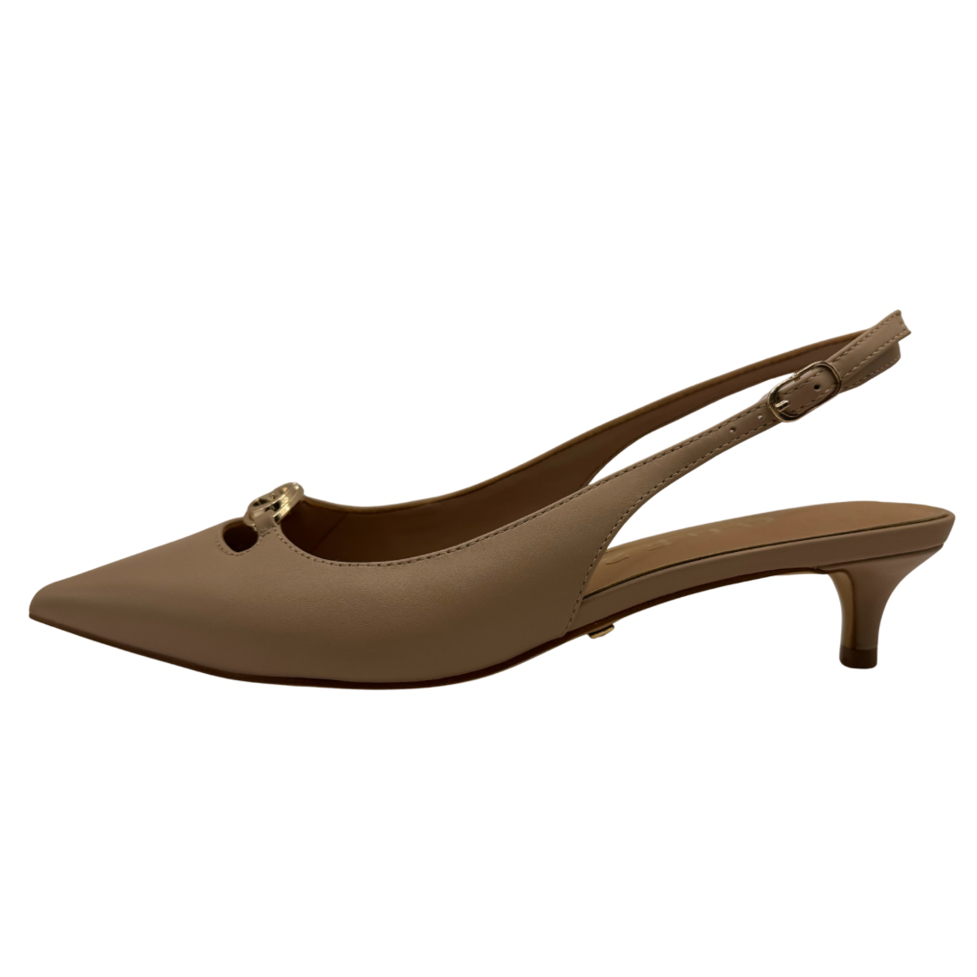 Guess Pink Nude Kitten Heel