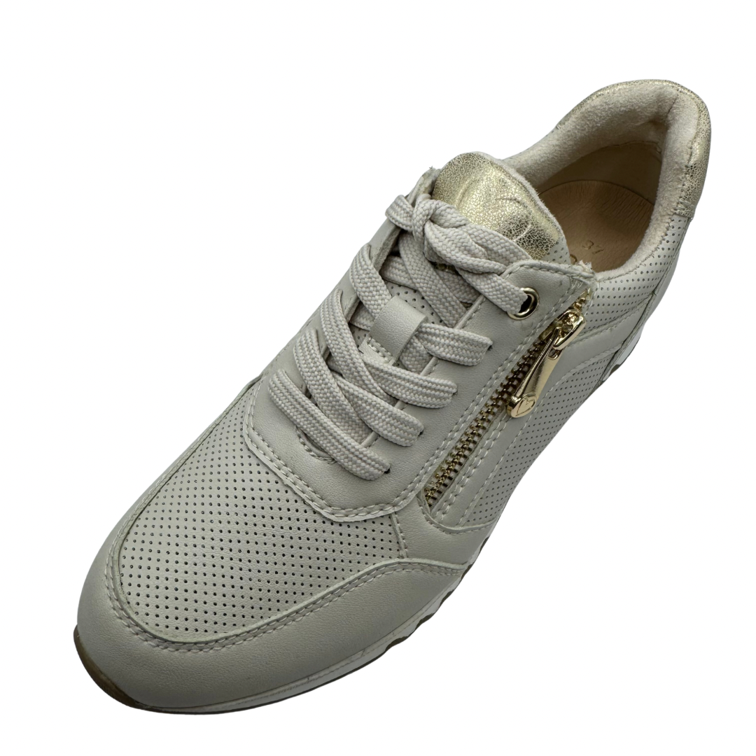 Marco Tozzi Cream Trainers