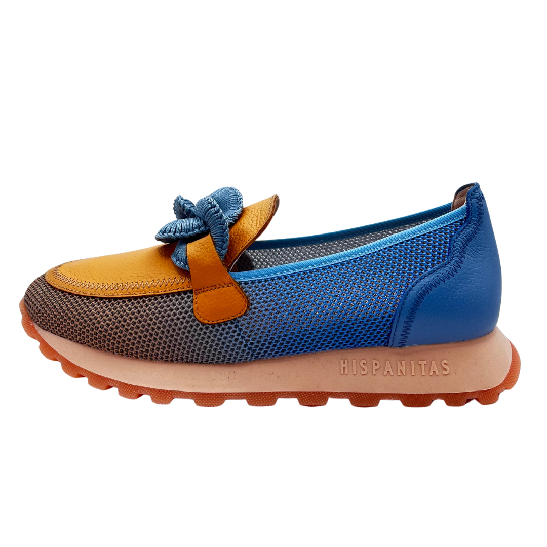 Hispanitas Orange and Blue Loafers