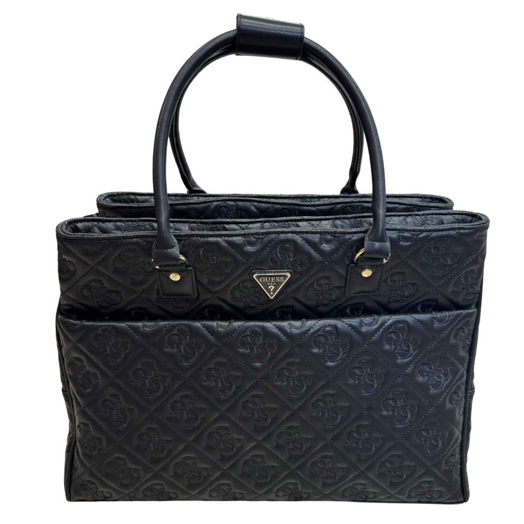 Guess Black Embossed Weekend Bag