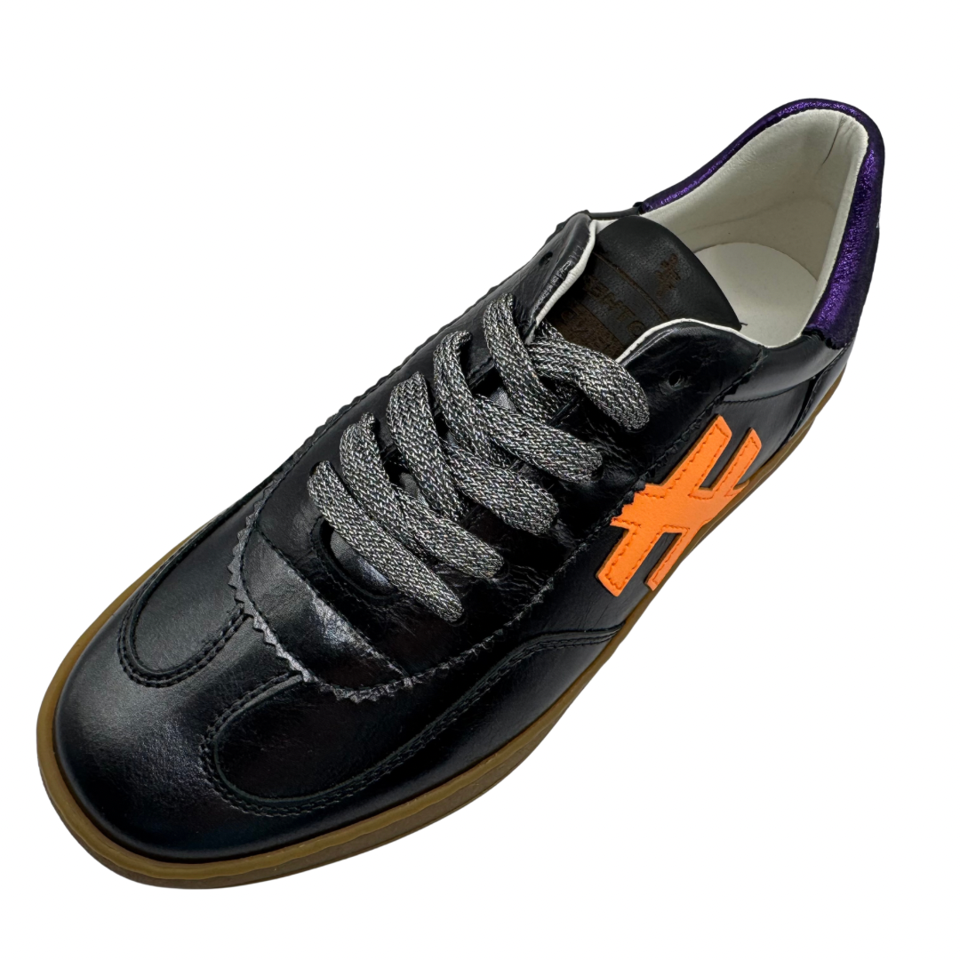Another Trend Pewter &amp; Orange Trainers