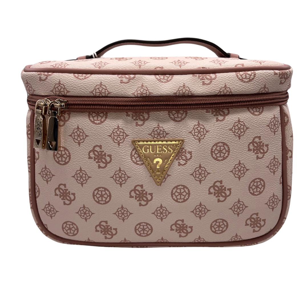 Guess Light Nude and Pink Travel Vanity Case