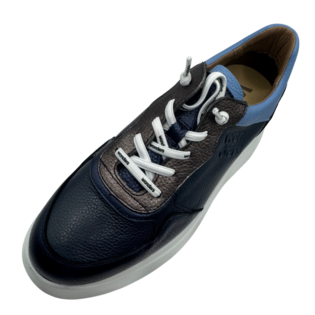 Wonders Navy &amp; Blue Platform Trainers
