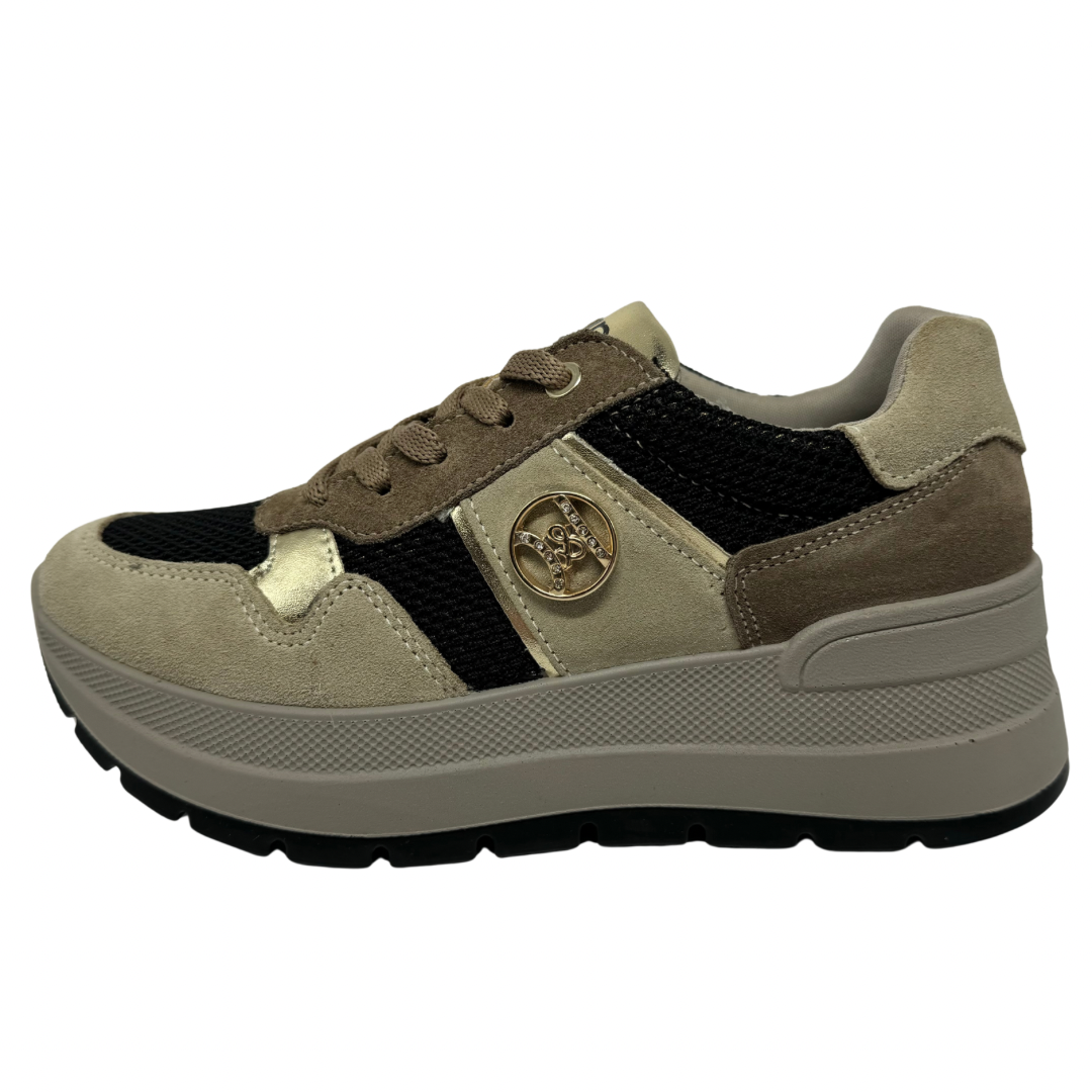 Igi &amp; Co Taupe and Brown Trainers