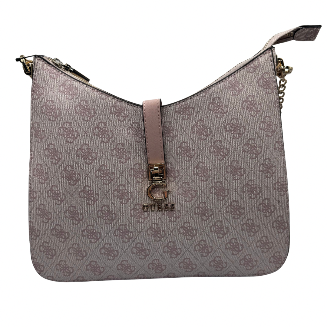 Guess Orchid Logo Print Shoulder Bag