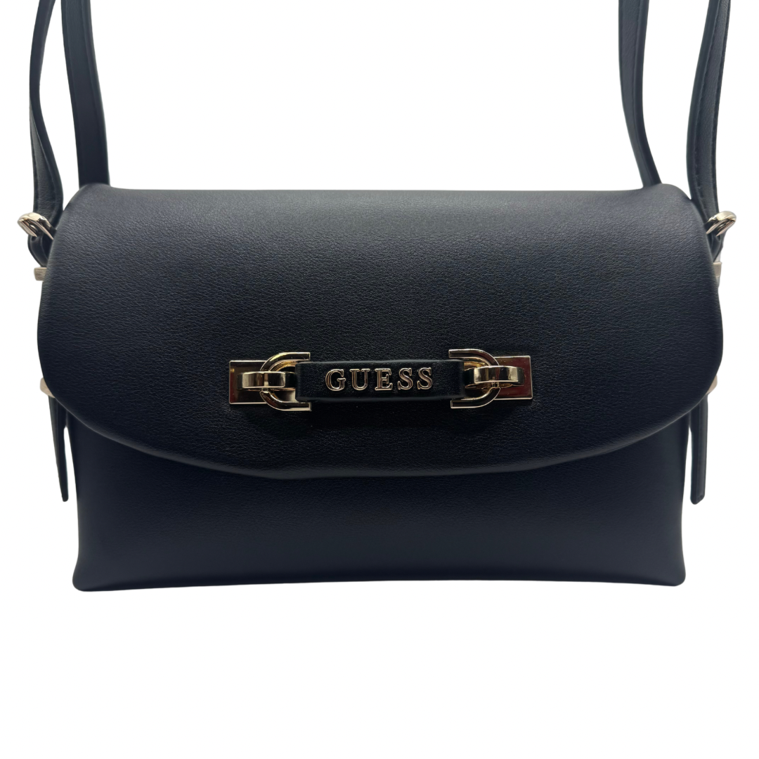Guess Black Shoulder Bag with Double Straps