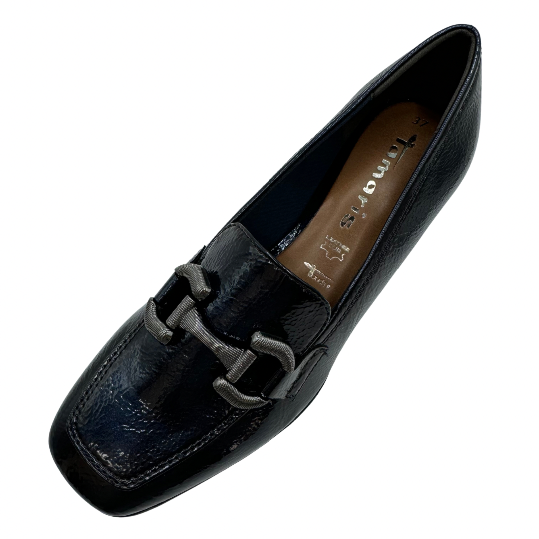 Tamaris Navy Patent Loafer