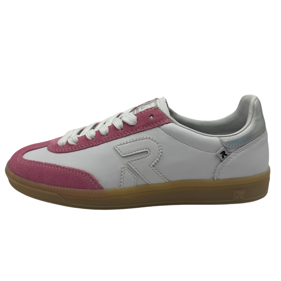 Rieker White &amp; Pink Trainers