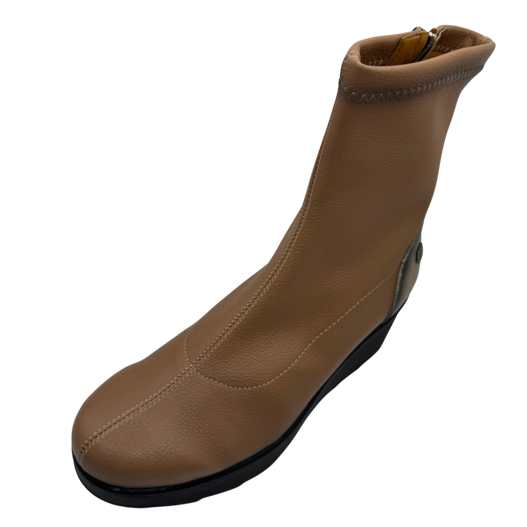 Jose Saenz Taupe Wedge Boots