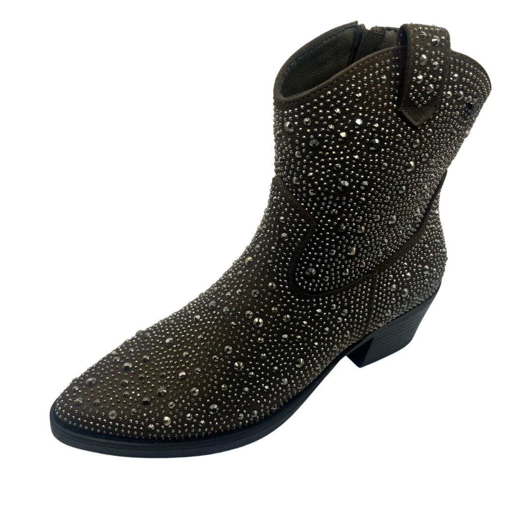 XTI Brown Sequin Boot