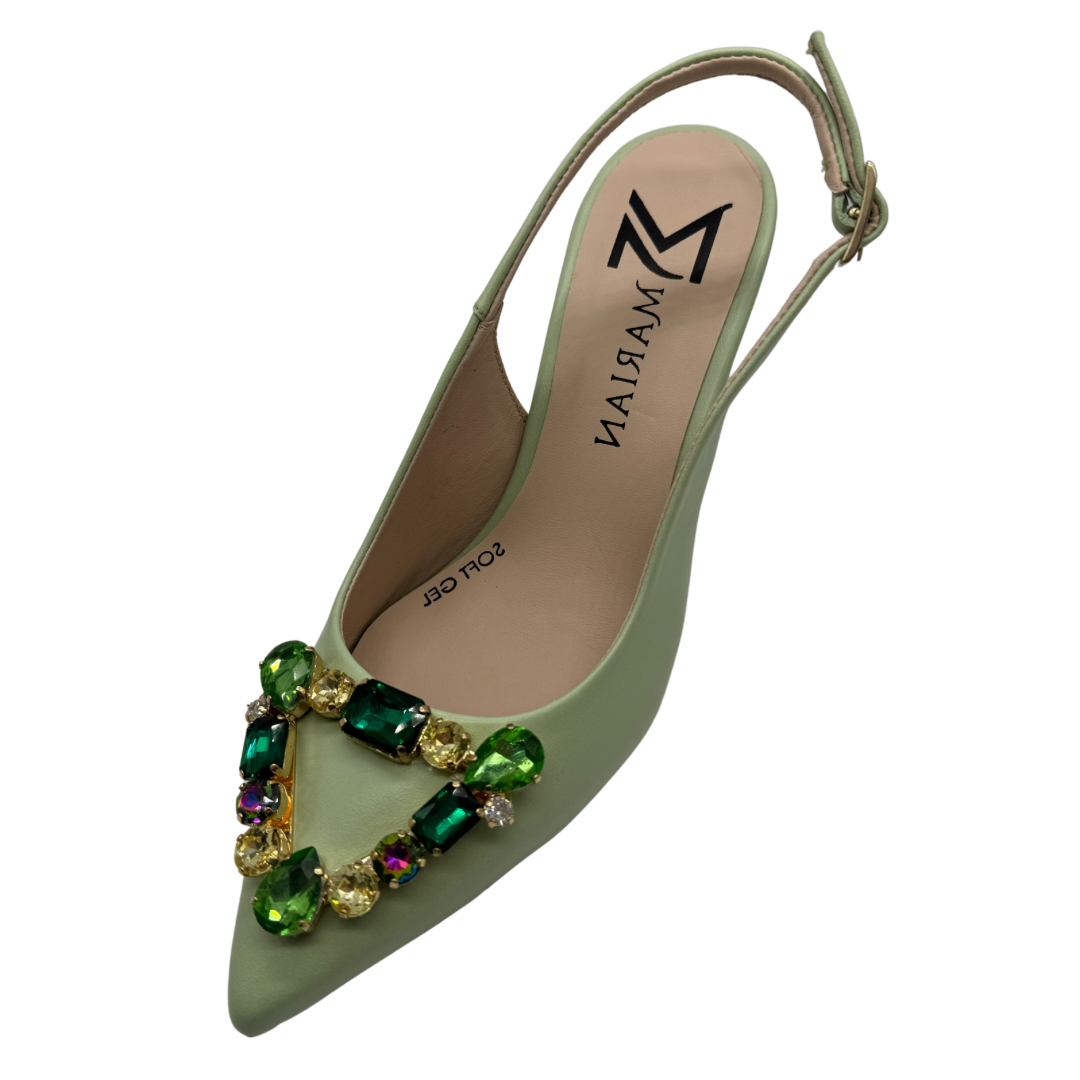Marian Green Slingback Heels