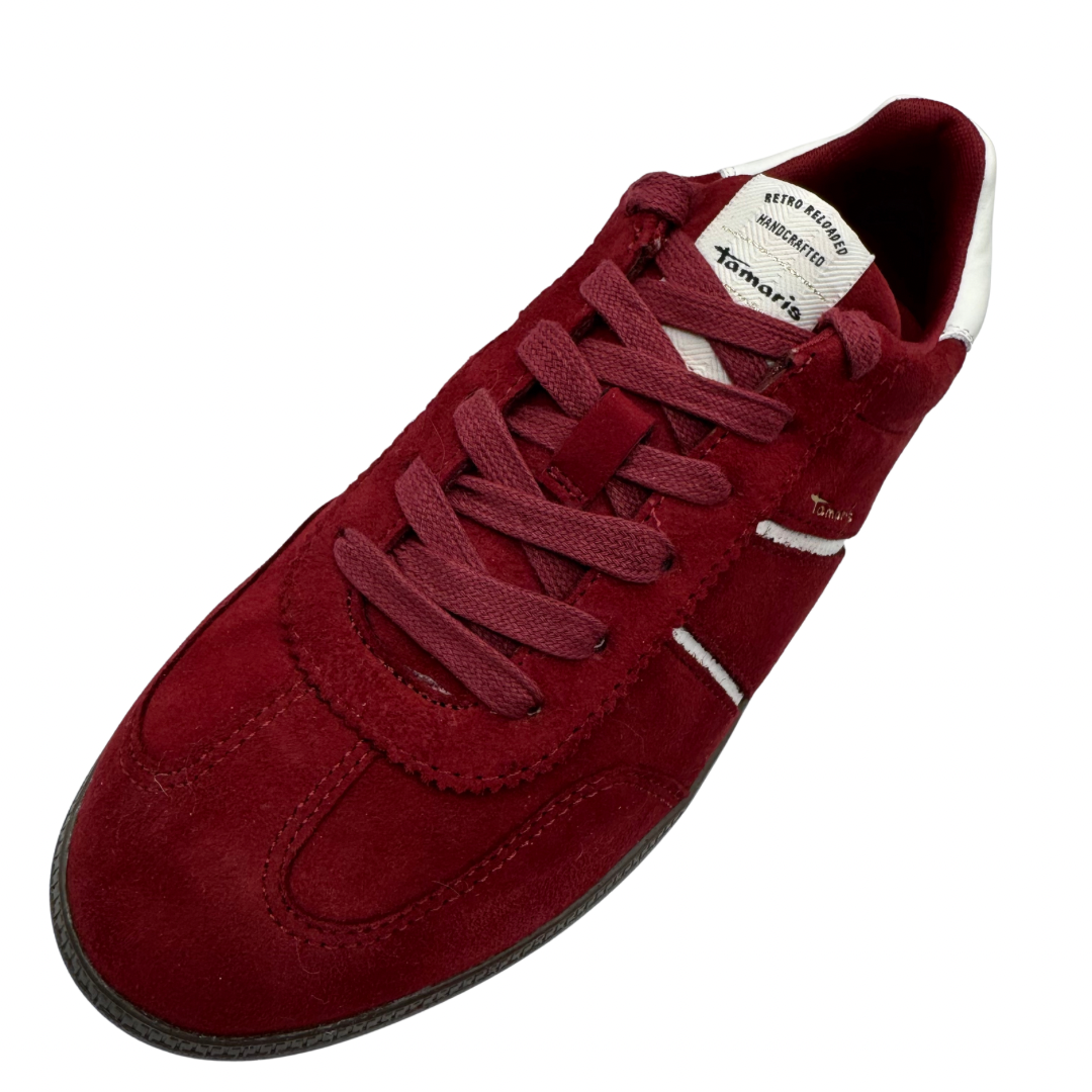 Tamaris Red Suede Trainers