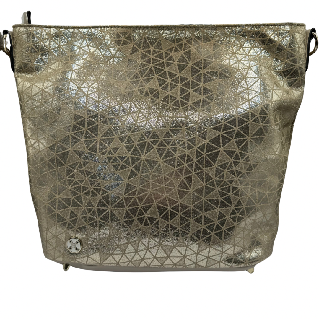 Ara Gold Triangle Design Crossbody Bag