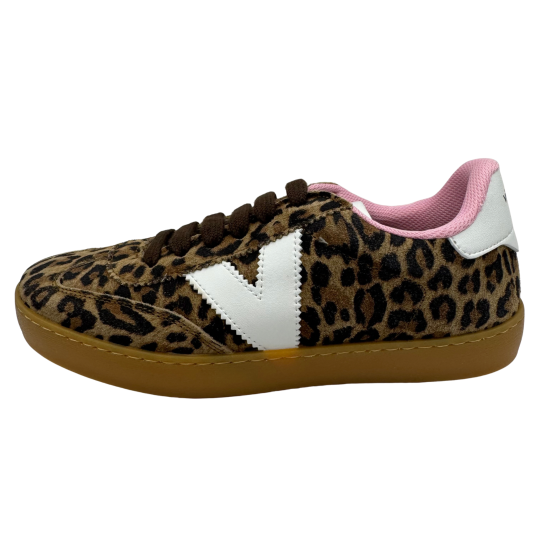 Victoria Leopard &amp; White Trainers