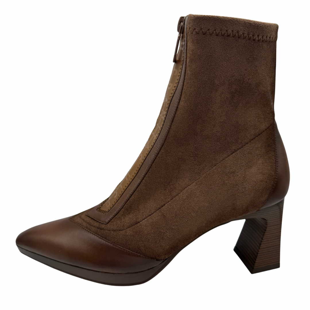 Hispanitas Brown Pointed Heeled Boots