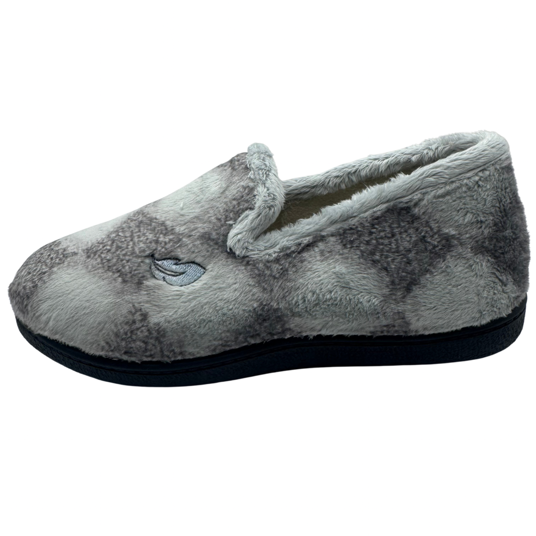 Plumaflex Grey Diamond Full Slippers