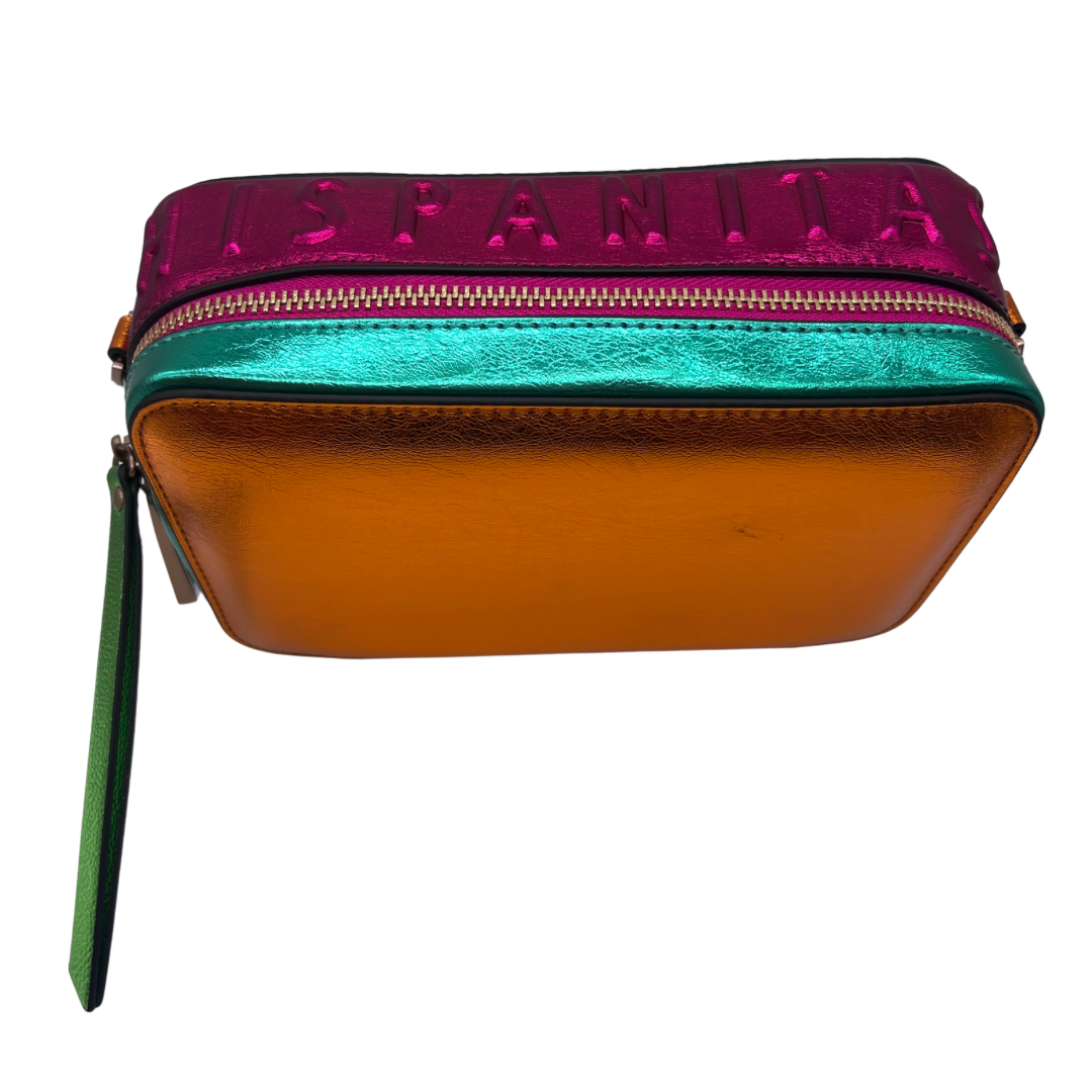 Hispanitas Metallic Multicoloured Crossbody Bag