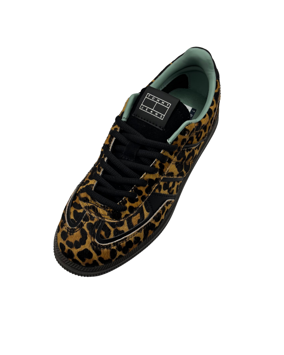 Tommy Hilfiger Leopard Trainer with Green Detail