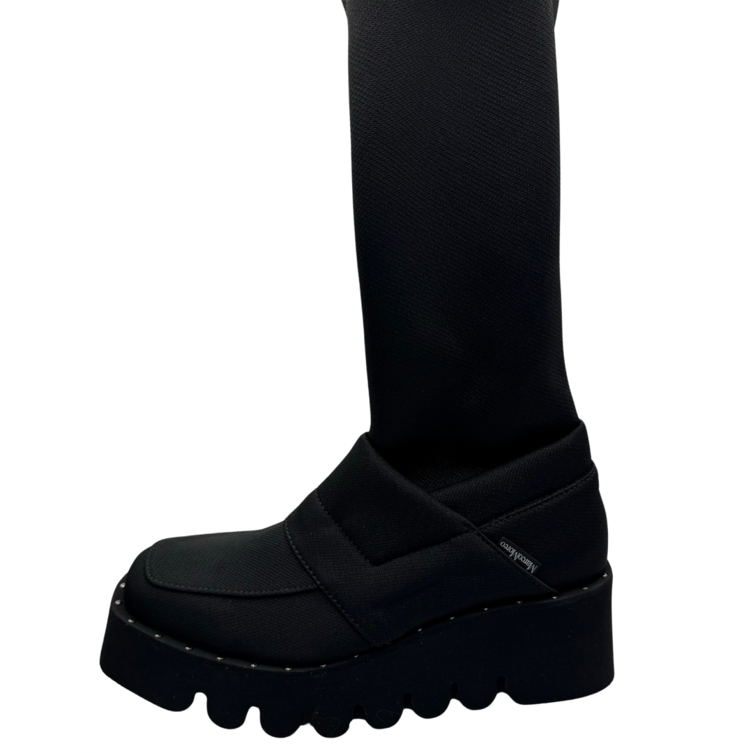 Marco Moreo Black Platform Long Boots