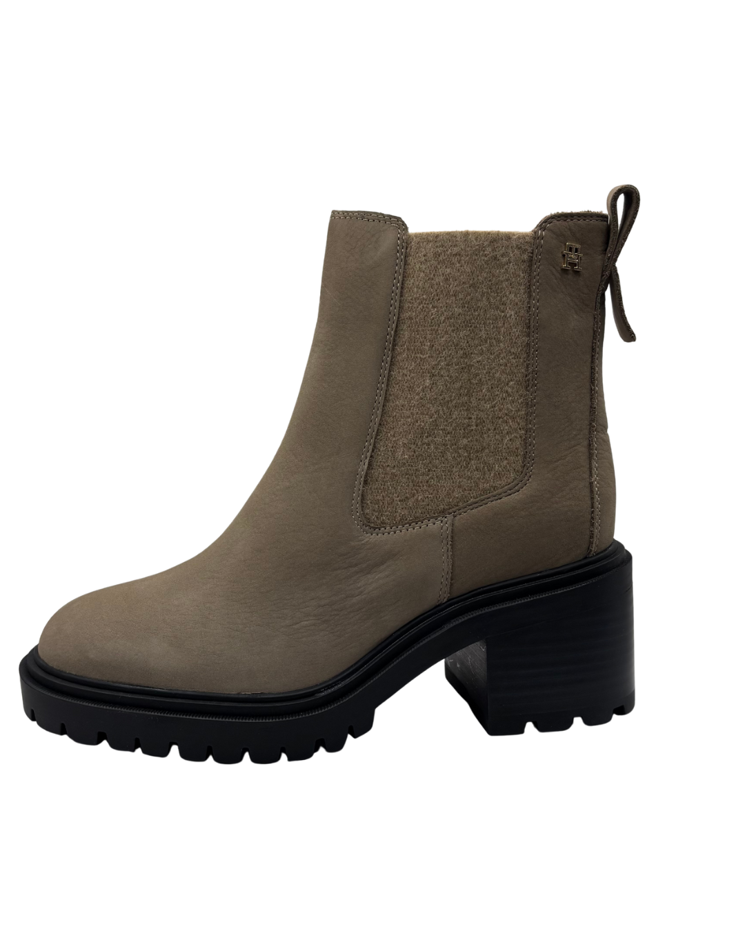 Tommy Hilfiger Taupe Heeled Boot