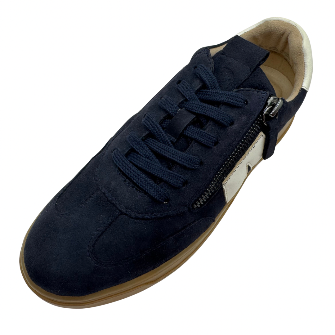 Caprice Navy &amp; White Trainers